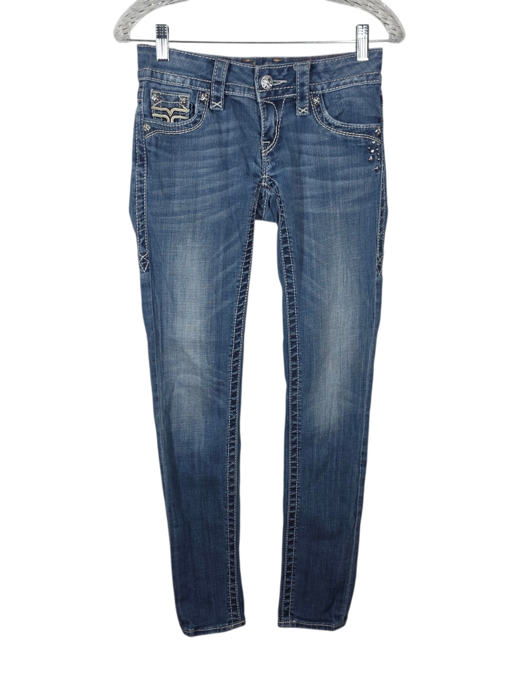 ROCK REVIVAL LOW RISE CELINE SKINNY JEANS